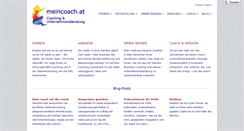 Desktop Screenshot of meincoach.at